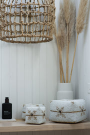 Natural White Rattan Pendant 60cm