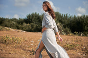 Sahara Maxi Tencel Sage Shirt Dress