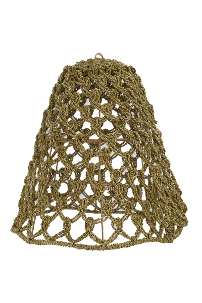 Boho Seagrass Dome Pendant