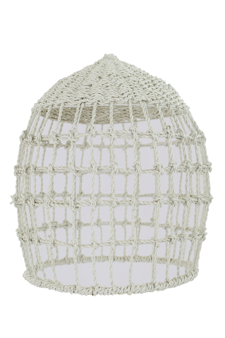 Natural White Rattan Weave Pendant 80 cm