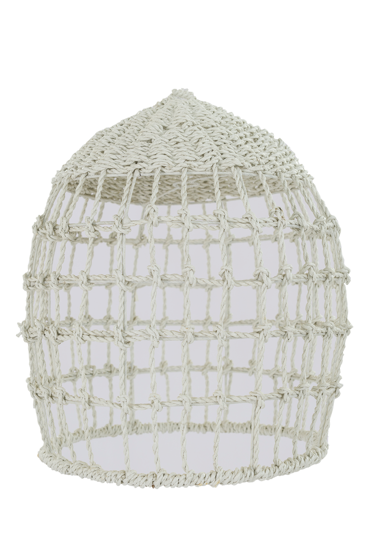 White Natural Rattan Pendant 40cm