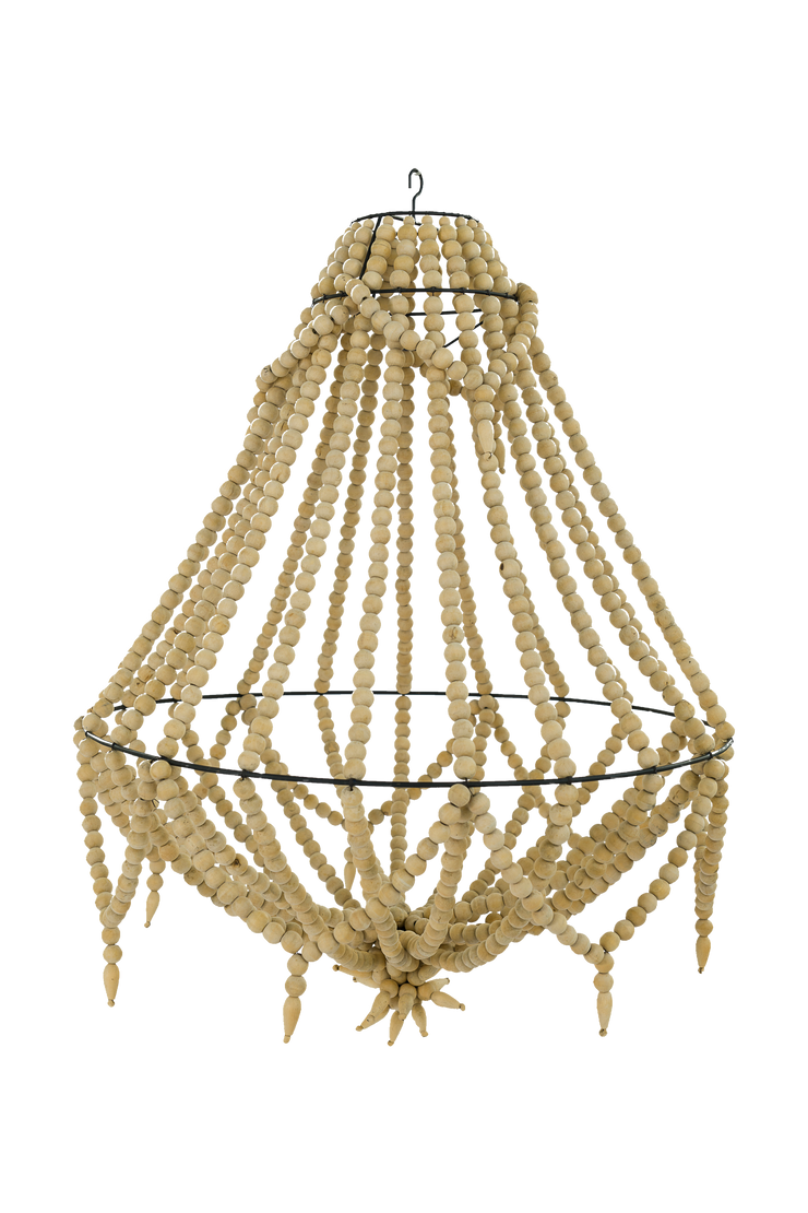 Natural Bead Chandelier