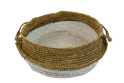 Natural Raffia set of Pail Baskets