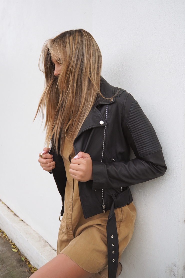 Black Leather Biker Jacket